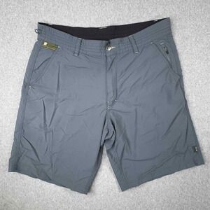 Howler Brothers Shorts Mens 35 Horizon Hybrid‎ Blue Gray Nylon Ripstop Quick Dry